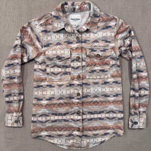 Wallflower Aztec Print Button Down Shirt Women’s Small Long Sleeve Southwest